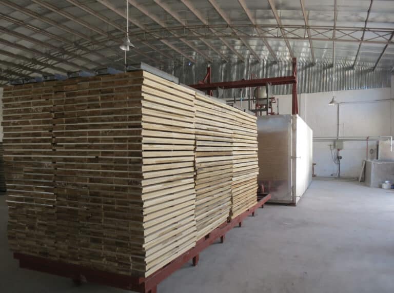 lumber before treated in Thermal Modification Kiln