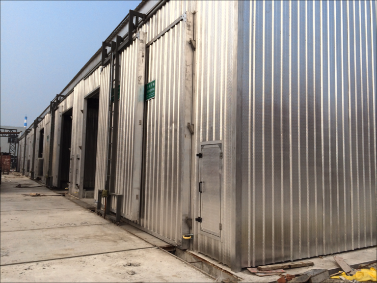 Softwood Drying Kiln in a row