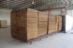 lumber after treated Thermal Modification Kiln
